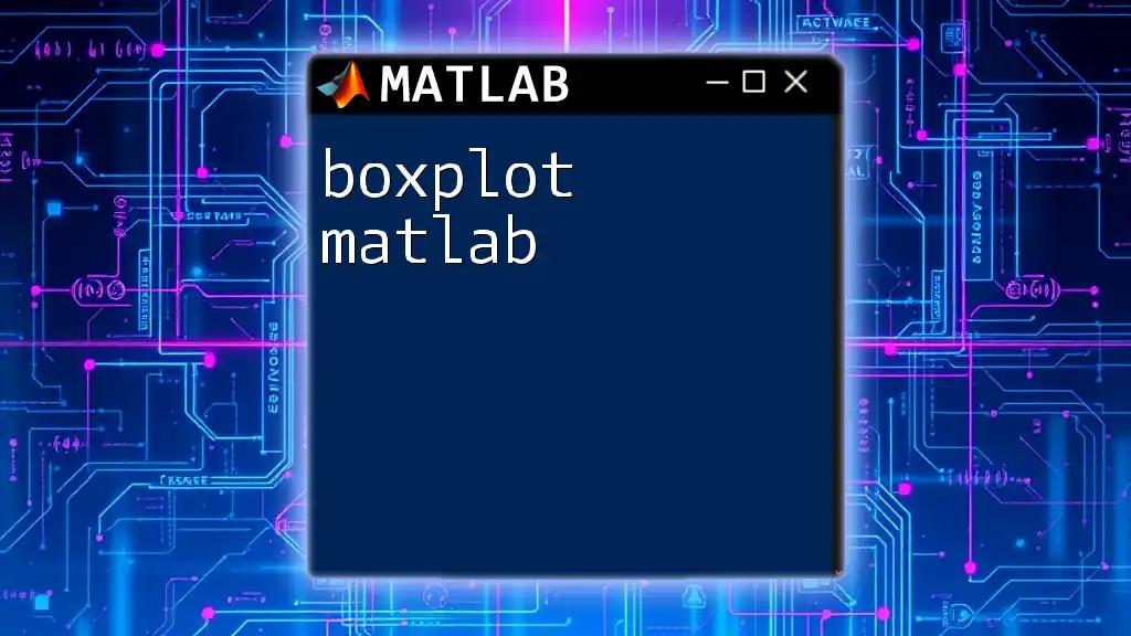 Boxplot Matlab: Visualize Your Data Effortlessly