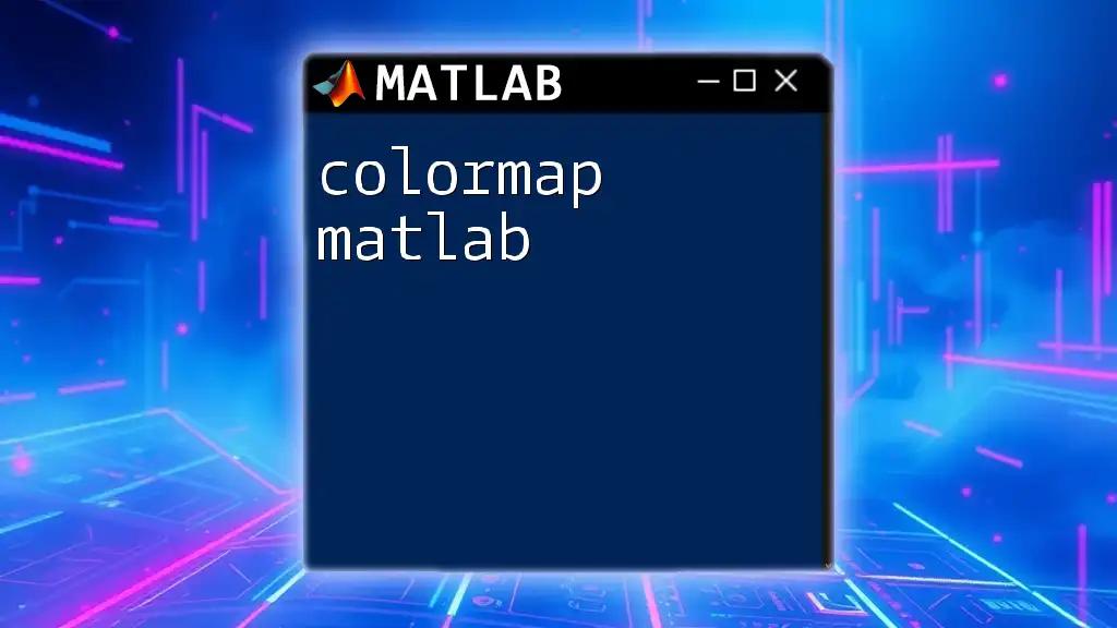 Colormap Matlab: A Quick Guide to Stunning Visuals