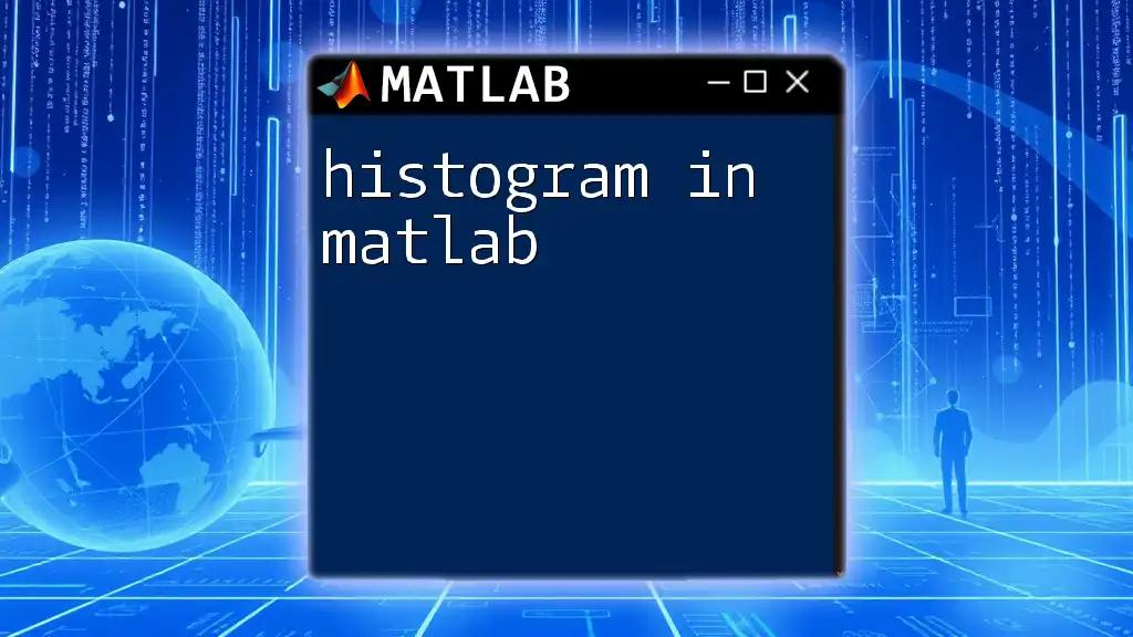 Mastering Histogram in Matlab: A Quick How-To Guide