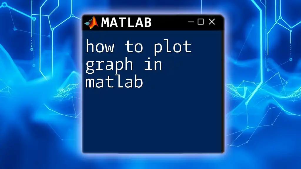 How to Plot Graph in Matlab: A Quick Guide