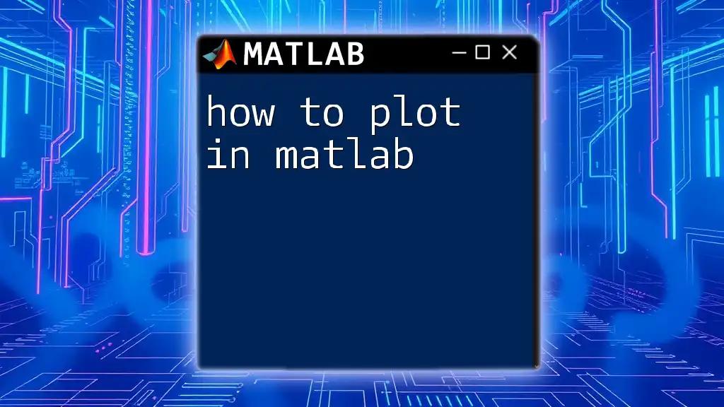 How to Plot in Matlab: A Quick and Easy Guide