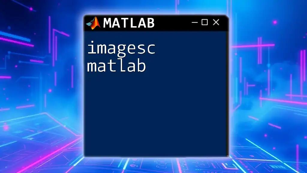 Mastering Imagesc in Matlab: A Quick Guide