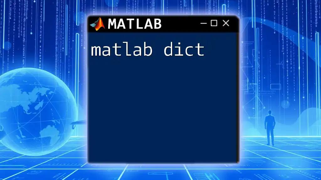 Mastering Matlab Dict: Your Quick Guide to Efficiency