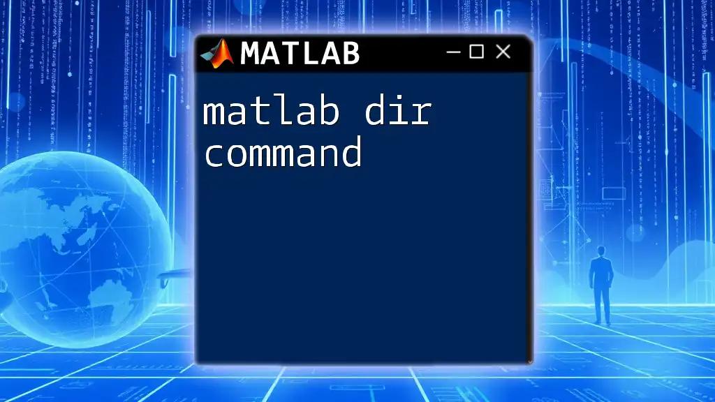 Mastering the Matlab Dir Command: A Quick Guide