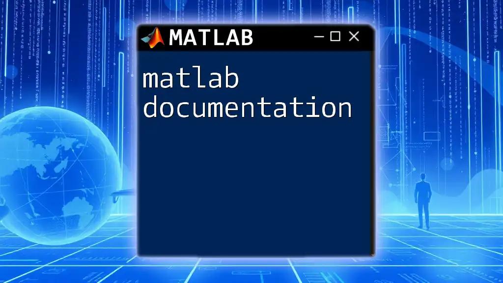 Mastering Matlab Documentation: A Quick Guide