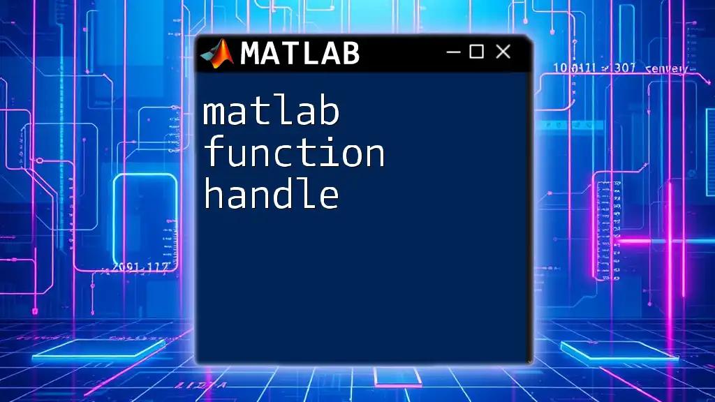 matlab Function Handle Explained Simply and Clearly