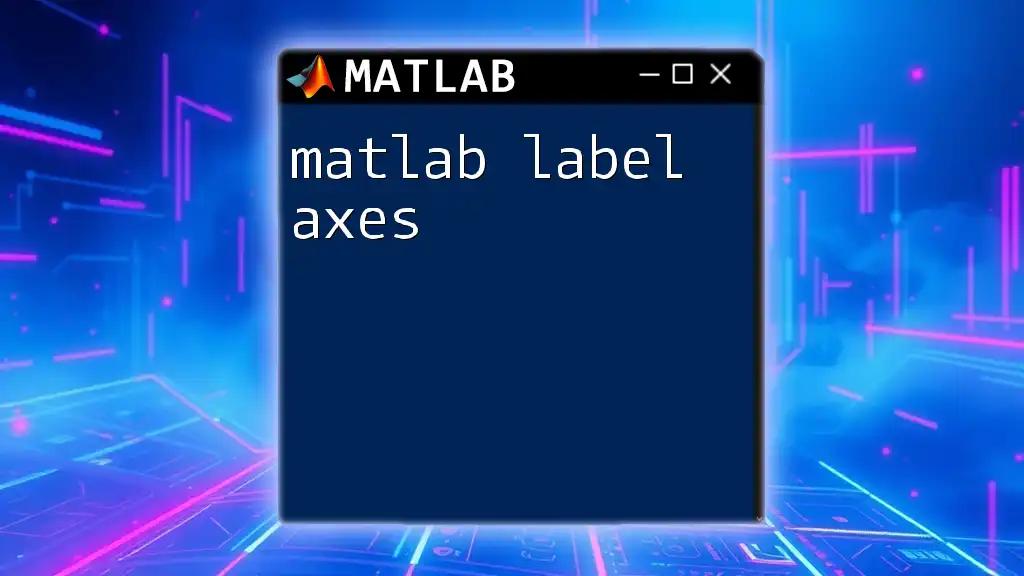 matlab Label Axes Made Easy: A Quick Guide