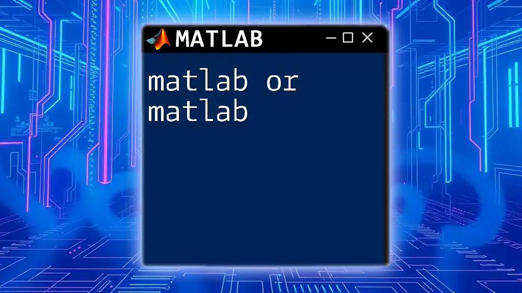 Mastering Matlab Commands in a Snap