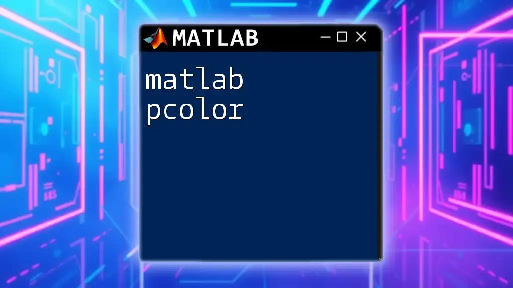 Mastering Matlab Pcolor for Vibrant Data Visualization