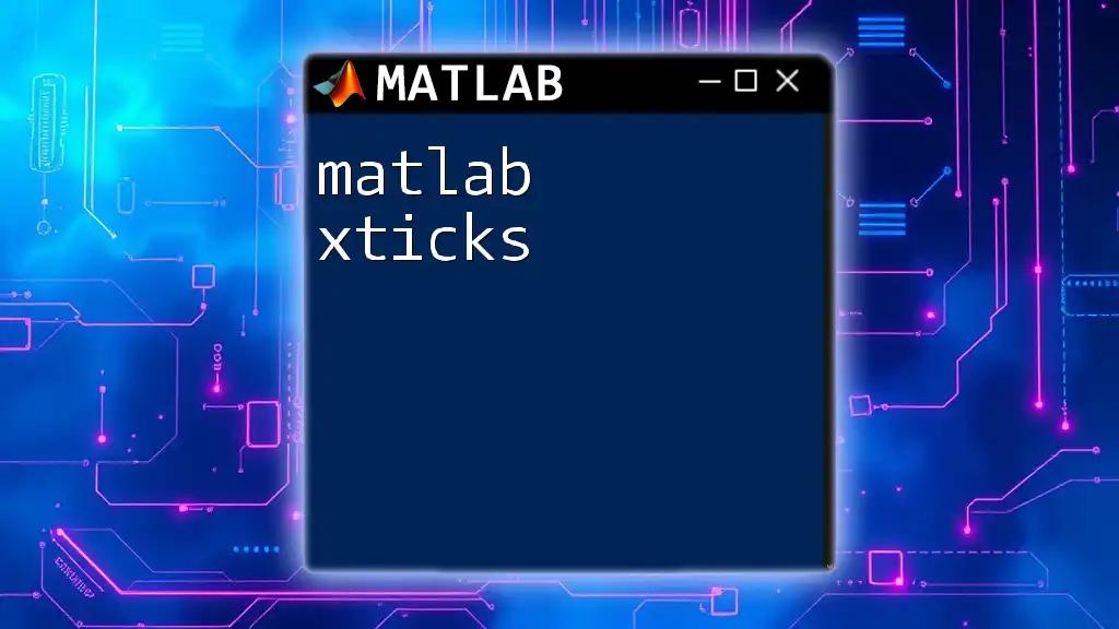 Mastering Matlab Xticks for Clearer Graphs