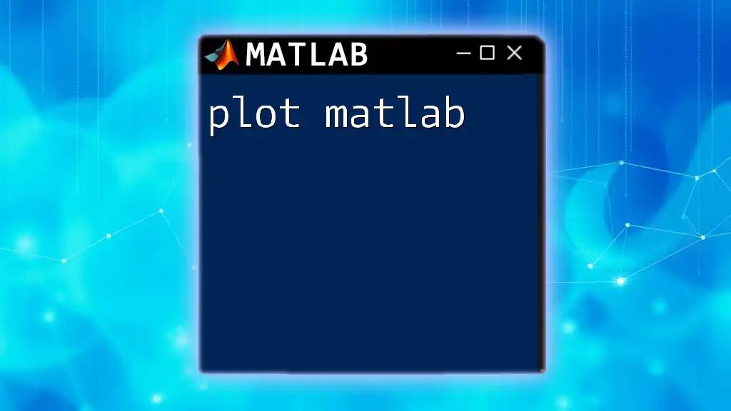 Plot Matlab: A Quick Guide to Visualizing Data