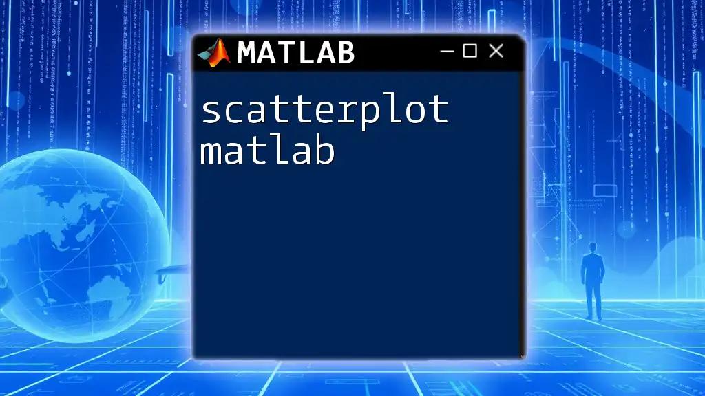 Mastering Scatterplot Matlab: A Quick Guide