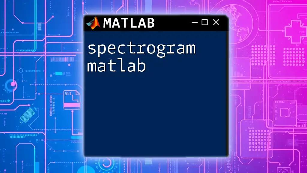 Spectrogram Matlab: Create Stunning Visualizations Easily