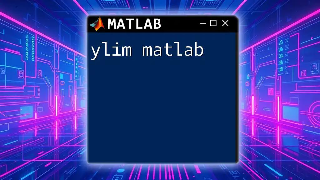 Mastering YLim in Matlab: A Quick Guide