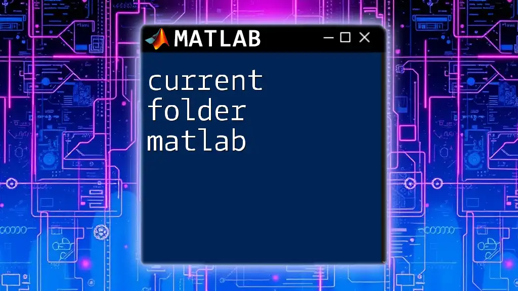 Current Folder in Matlab: Navigate Your Workspace Effortlessly