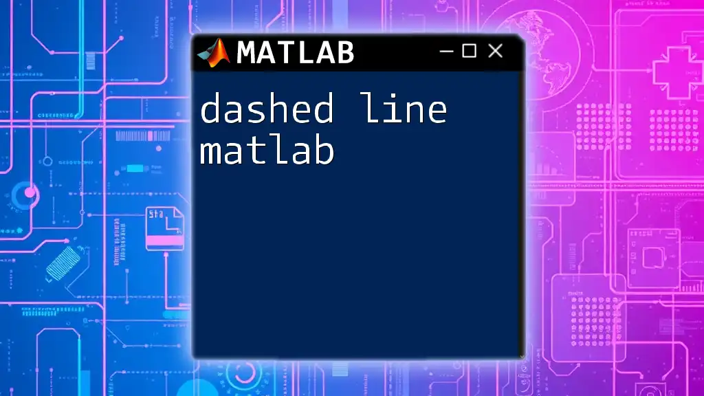 Dashed Line in Matlab: A Quick Guide to Styling Plots