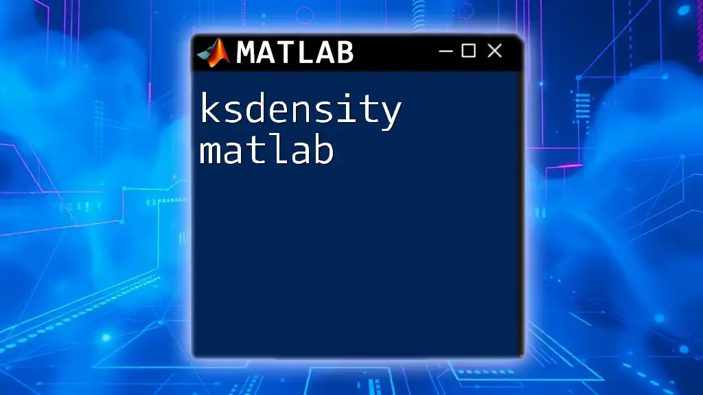 Ksdensity Matlab: Unlocking Density Estimation Made Easy