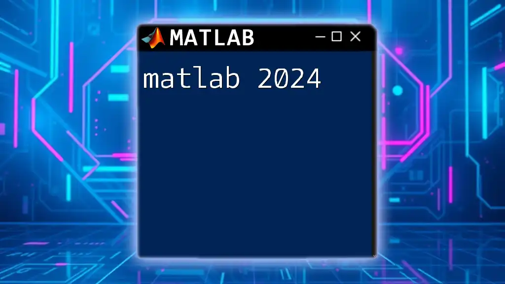 Mastering Matlab 2024: A Quick Guide to Essential Commands