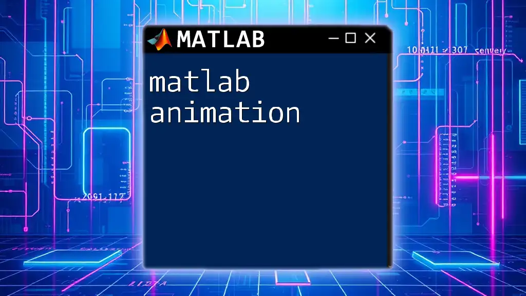 Mastering Matlab Animation in a Snap