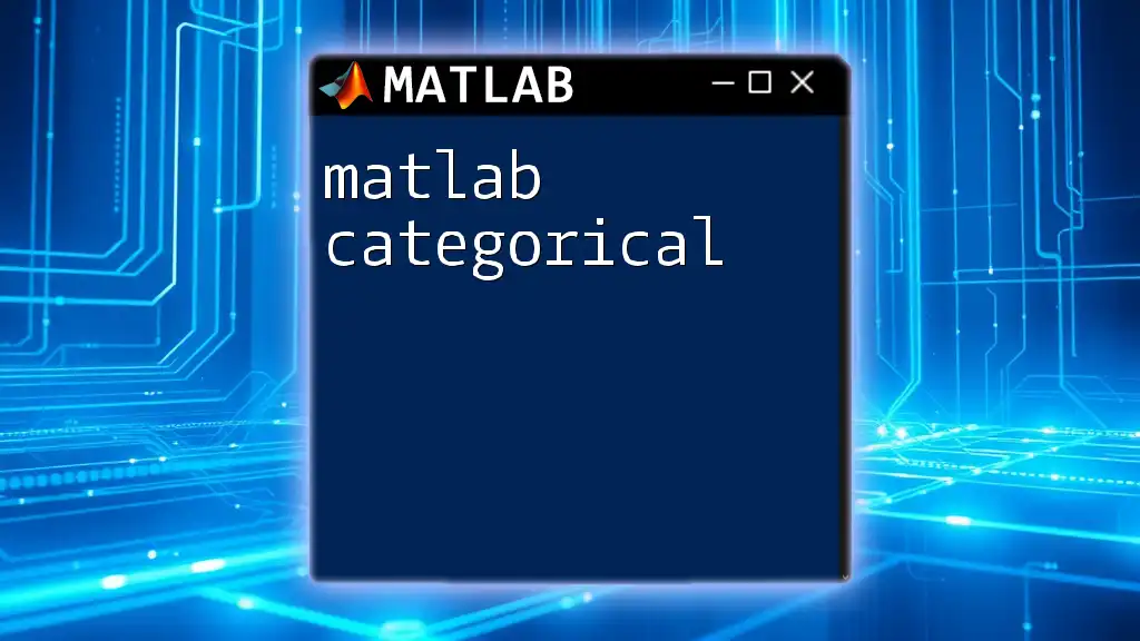 Unlocking Matlab Categorical: Your Quick Start Guide