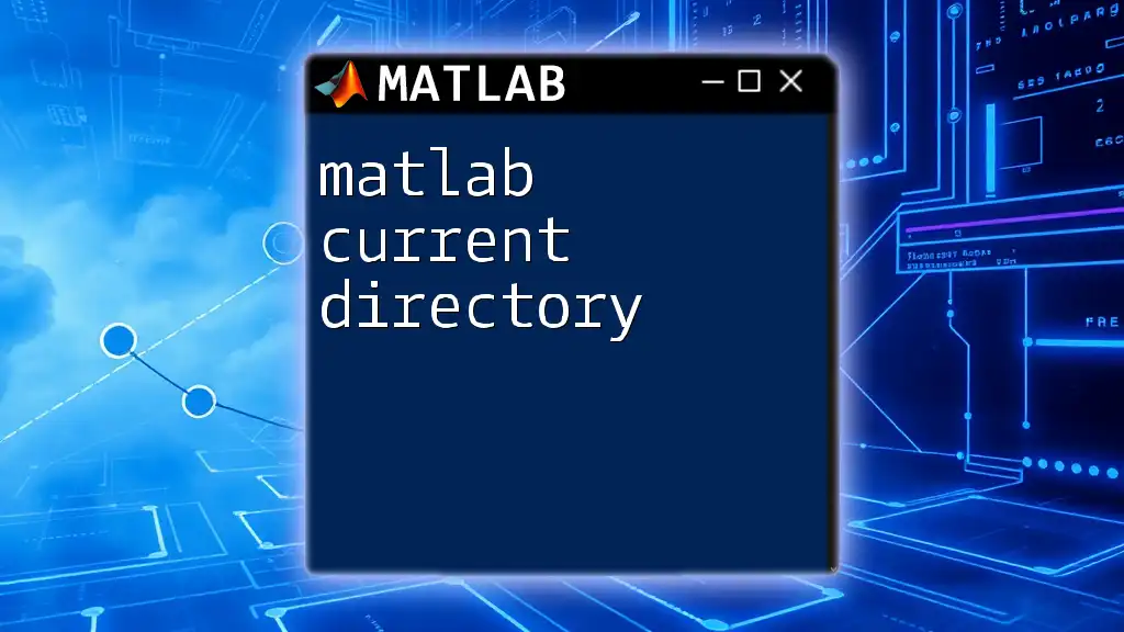 Navigating the Matlab Current Directory: A Quick Guide