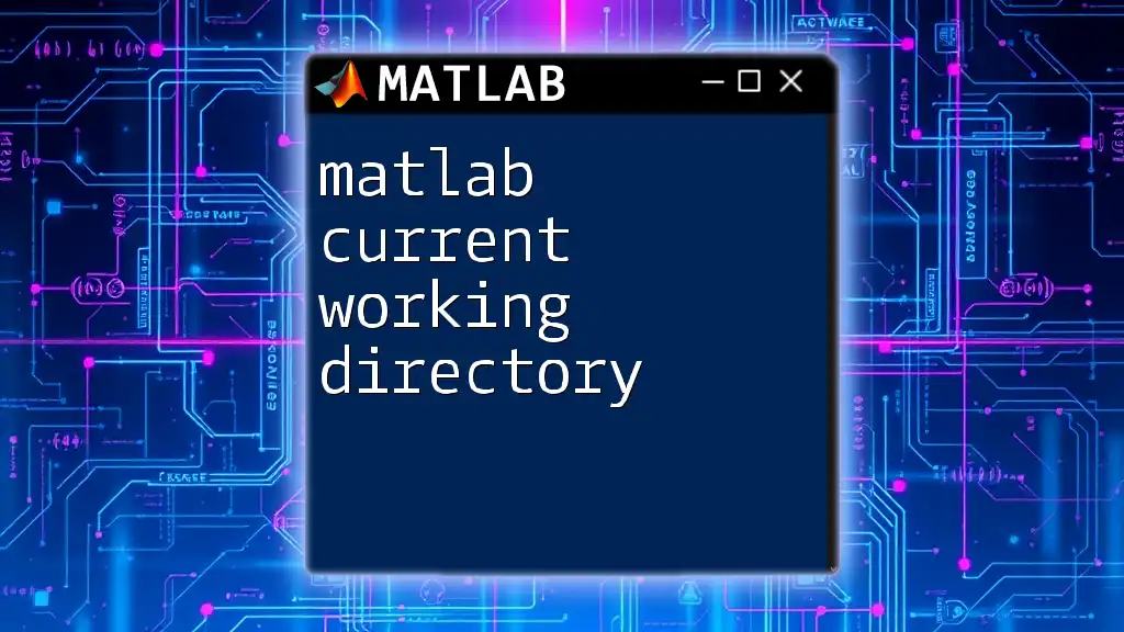 matlab Current Working Directory Explained Simply