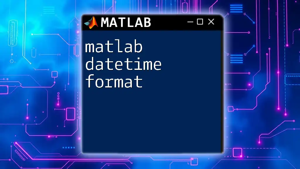 Mastering Matlab Datetime Format for Quick Data Insights