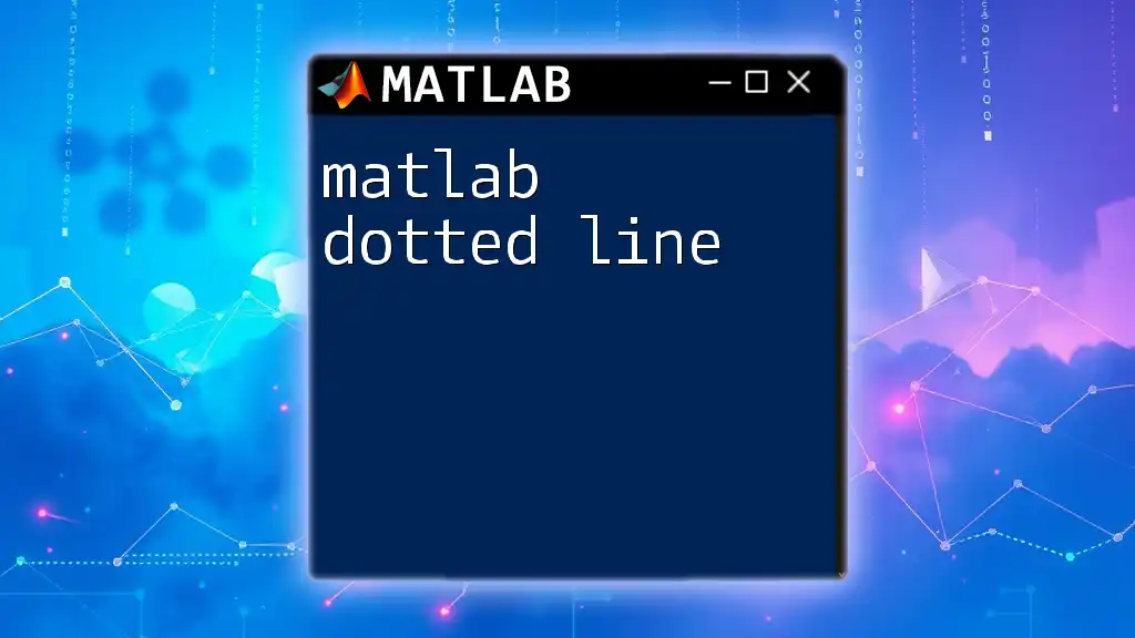Mastering Matlab Dotted Line Commands Made Easy