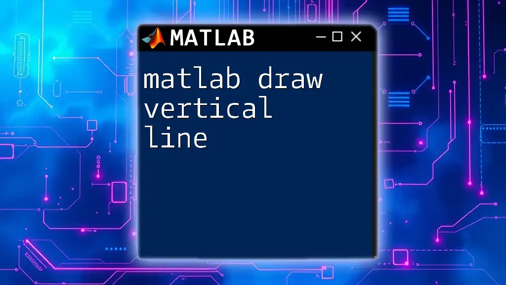 Matlab Draw Vertical Line: A Quick Guide