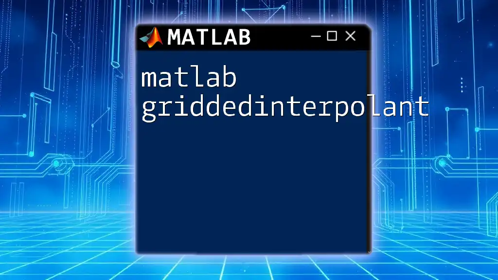 Mastering Matlab GriddedInterpolant for Smooth Data Interpolation