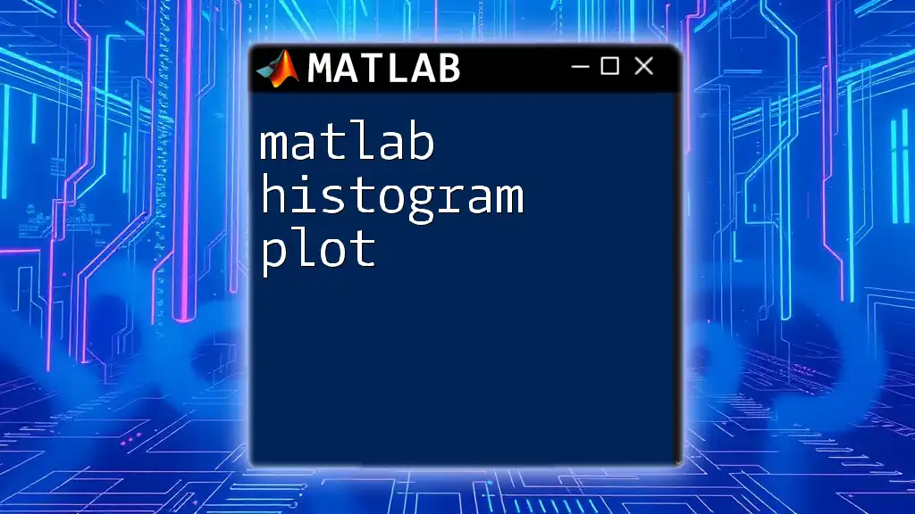 Mastering Matlab Histogram Plot in Just a Few Steps