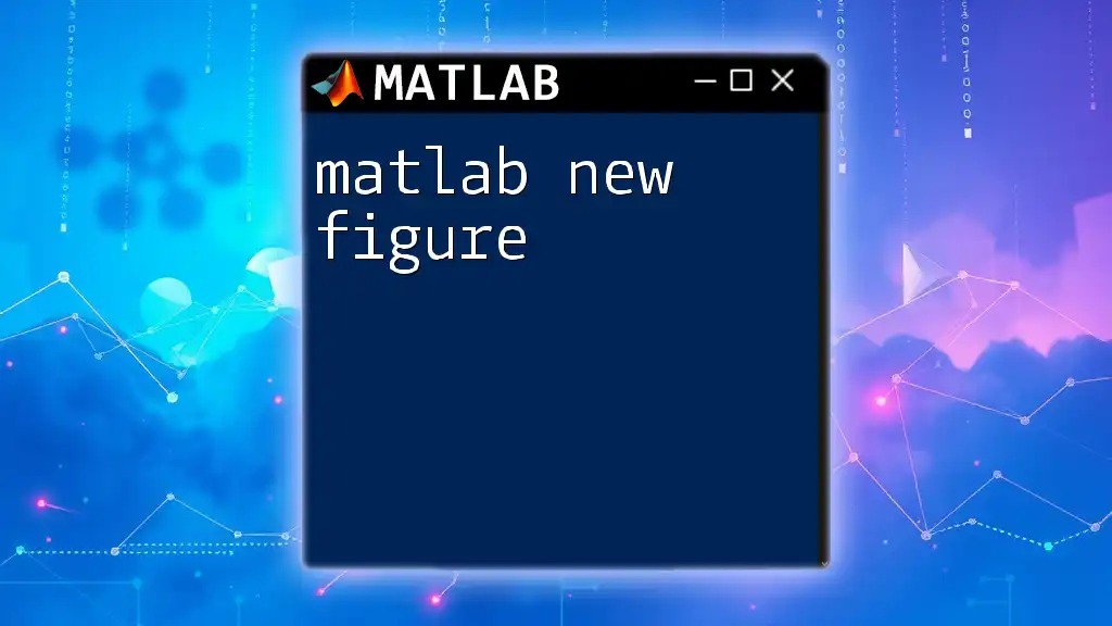 Mastering Matlab New Figure: A Quick Overview