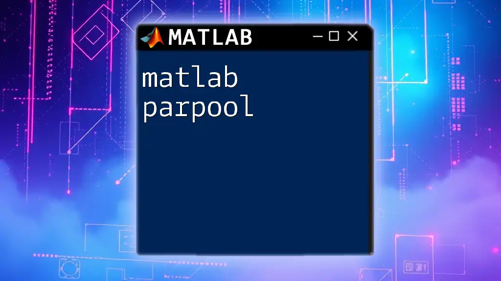 Effortless Parallel Computing with Matlab Parpool