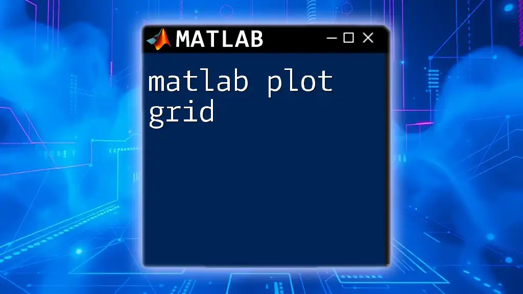 Mastering Matlab Plot Grid for Stunning Visuals