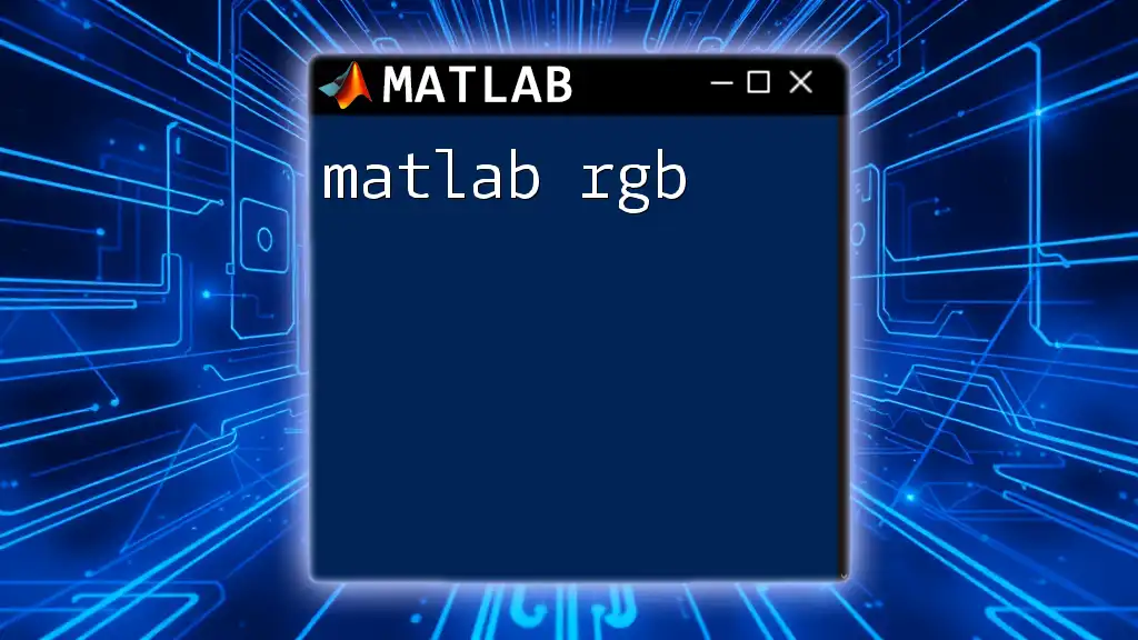 Mastering Matlab RGB Commands Made Simple