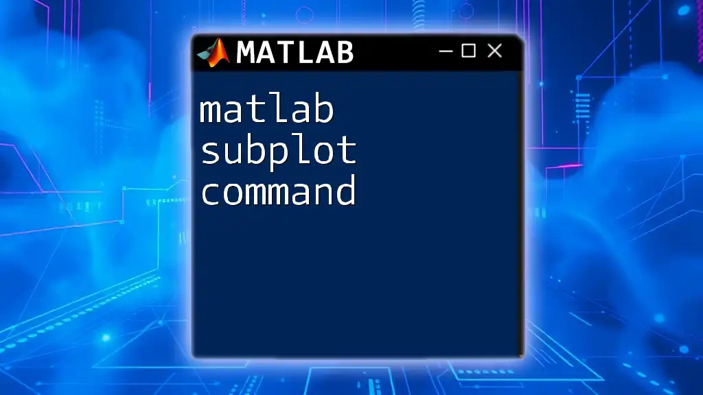 Mastering The Matlab Subplot Command Simplified