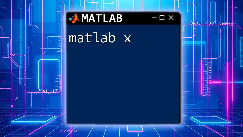 Unlocking Matlab X: Your Quick Guide to Mastery