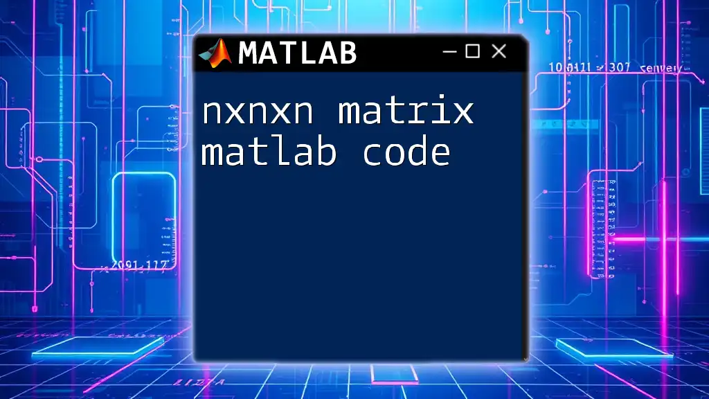 NxNxN Matrix Matlab Code: A Quick Guide for Beginners