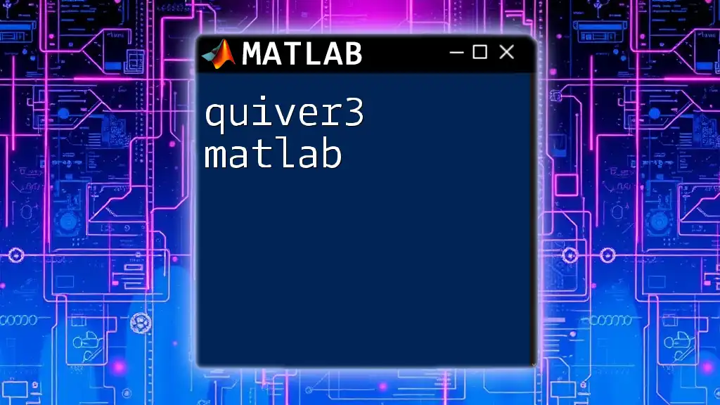 quiver3 Matlab: Create 3D Vector Fields Effortlessly
