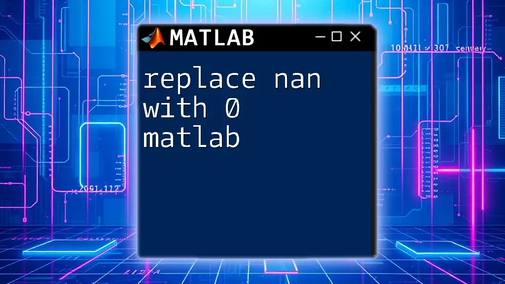 Replace NaN With 0 in Matlab: A Simple Guide