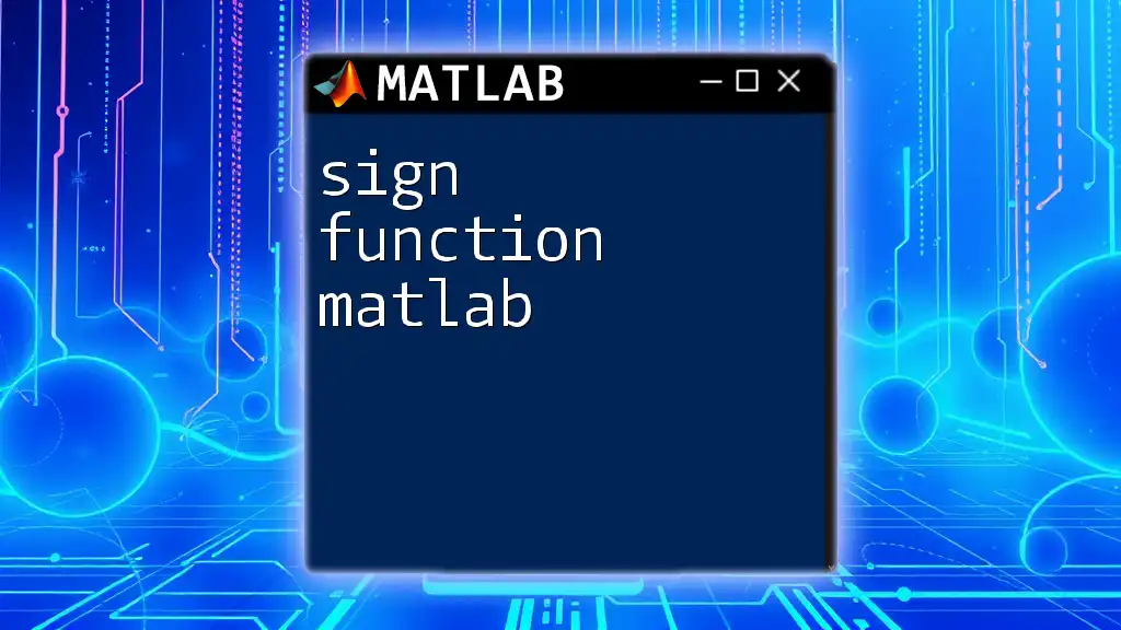 Sign Function Matlab – Mastering Absolute Value with Ease